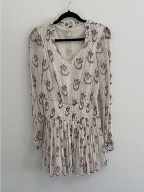 Free People Floral Smocked Waist Dress